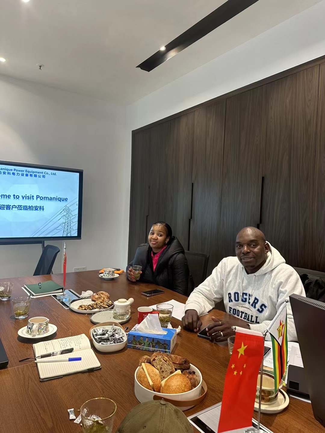 International customers welcomed for a Pomanique factory visit