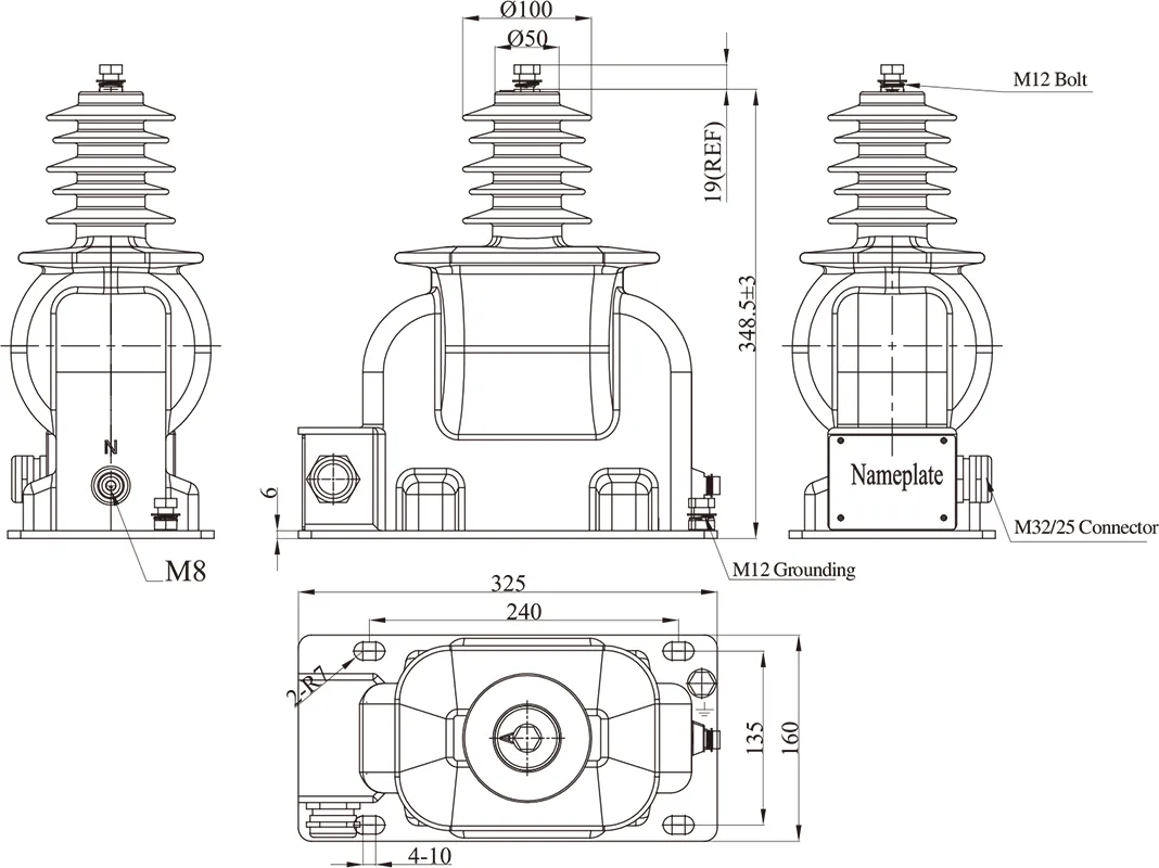 VOLTAGE TRANSFORMER JDZXW5-12 (PO-371)-1.jpg